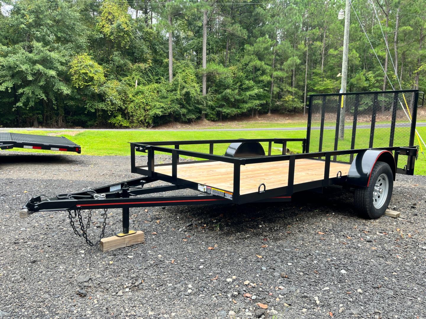 2024 Black Macon Custom Trailers 6ft X 12ft Utility , located at 1330 Rainey Rd., Macon, 31220, (478) 960-1044, 32.845638, -83.778687 - Photo#10